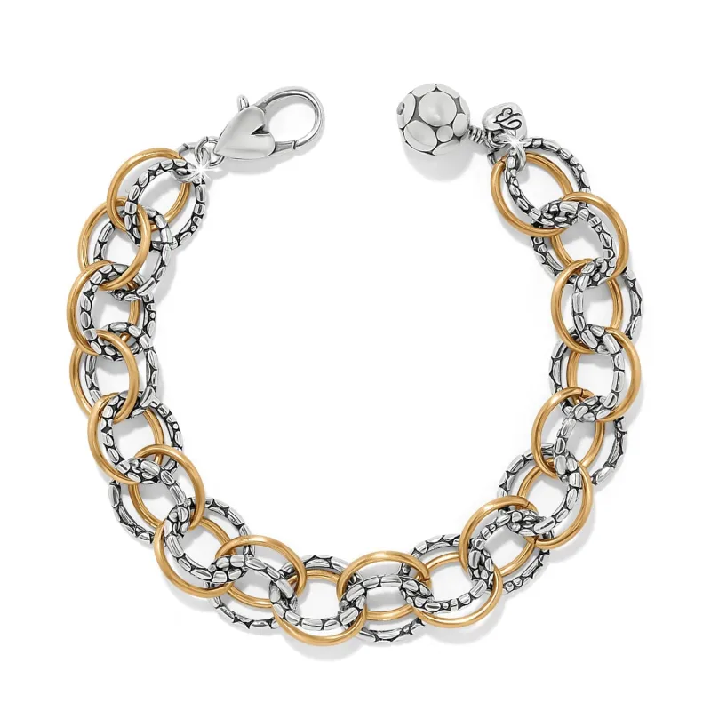 Pebble Link Two Tone Bracelet sold by Brighton