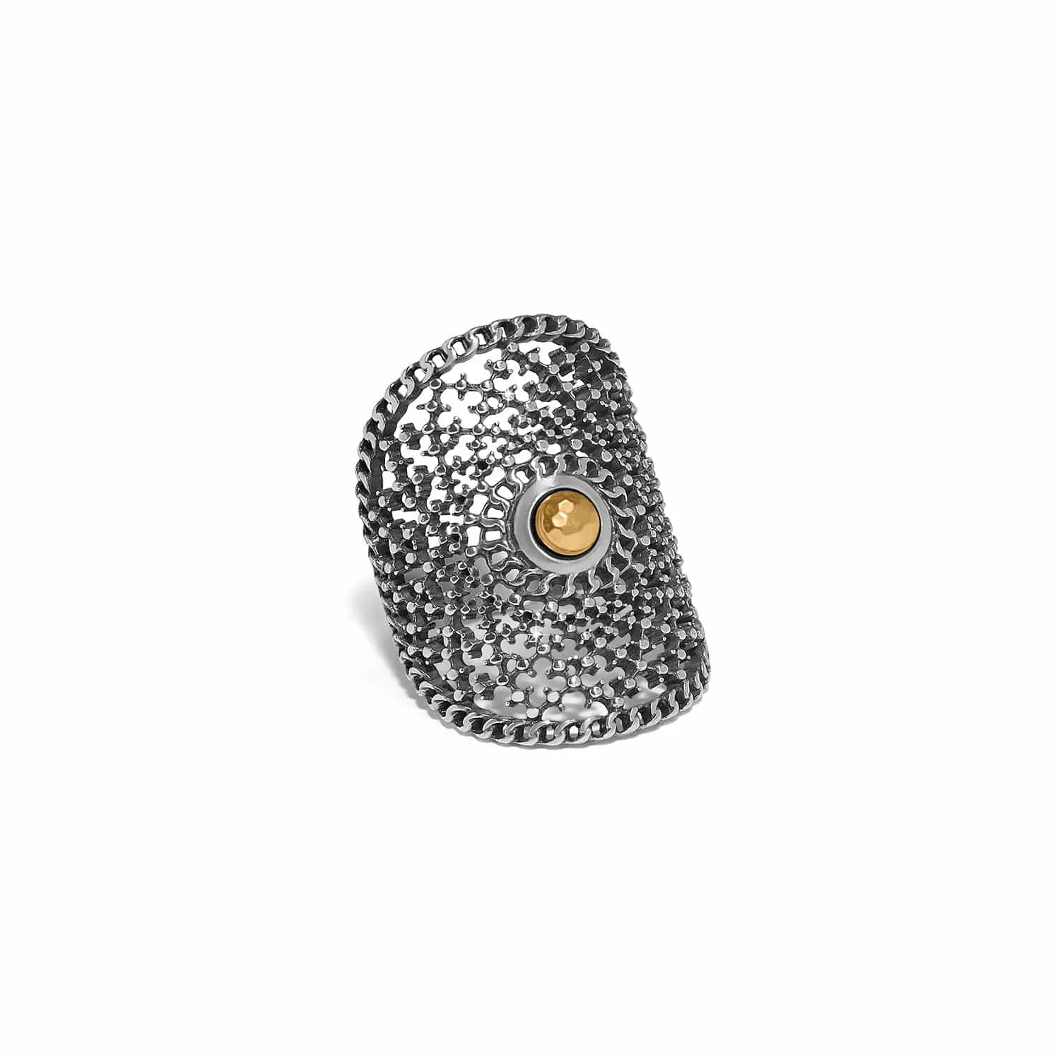 Ferrara Segreta Two Tone Round Ring sold by Brighton product image thumbnail 3