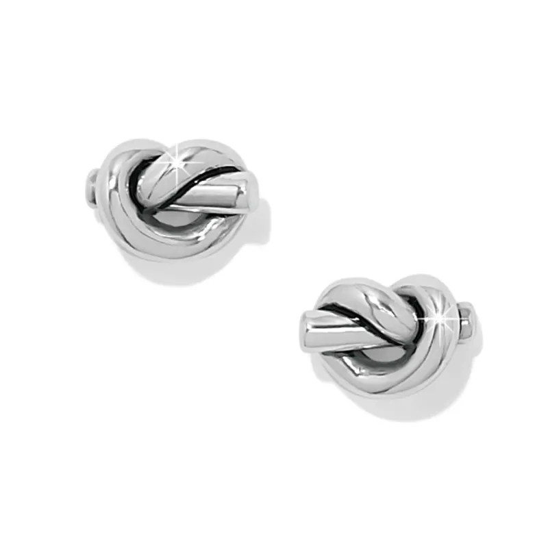 Interlok Single Knot Mini Earrings sold by Brighton