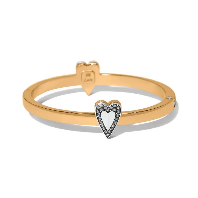 Love Messages B Bold Hinged Bangle sold by Brighton