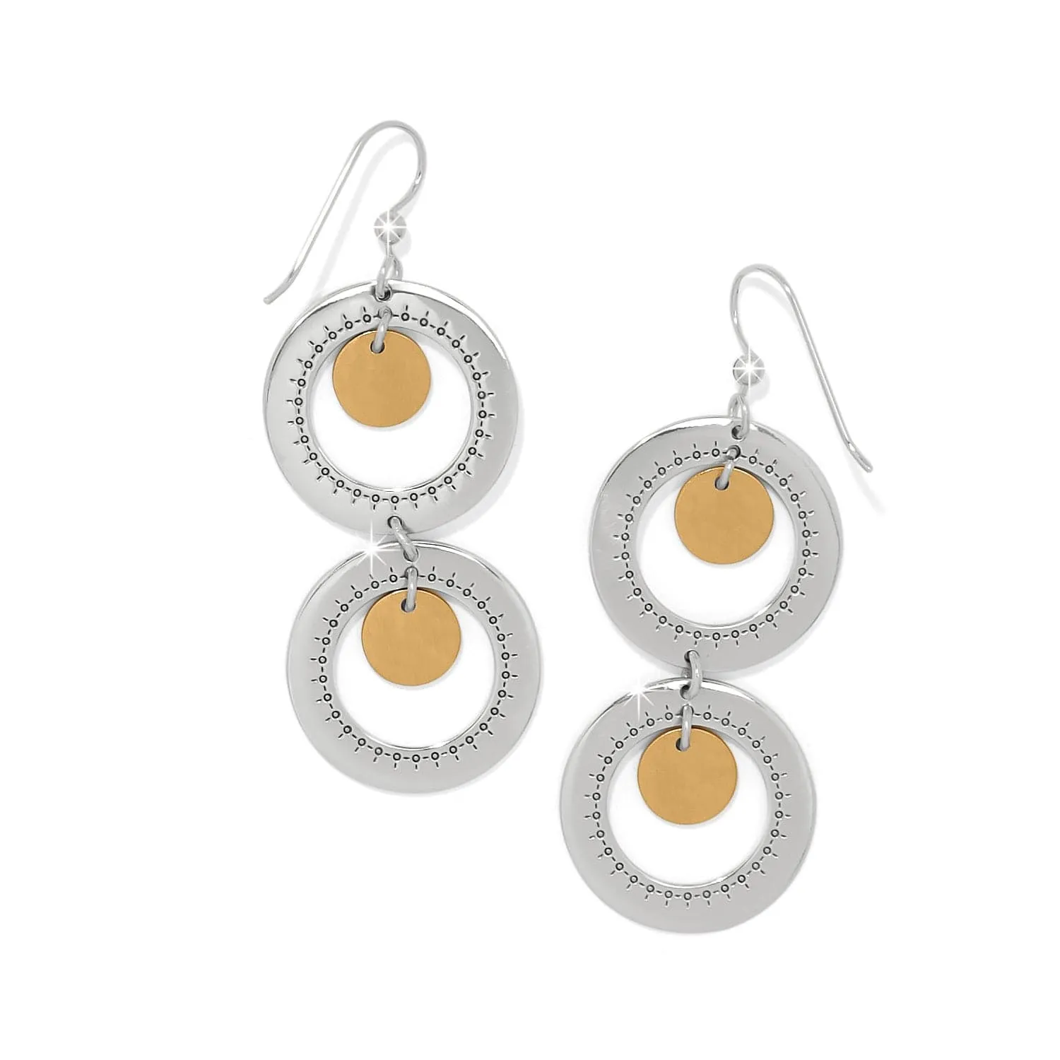 Palm Canyon Two Tone French Wire Earrings sold by Brighton product image thumbnail 2