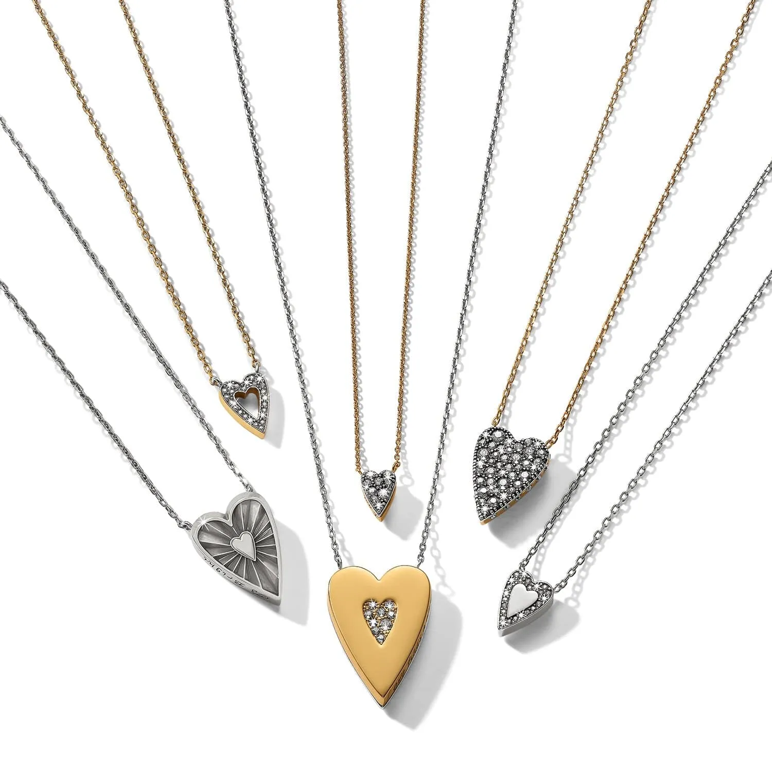 Mystery Of Love Golden Heart Necklace sold by Brighton product image thumbnail 4