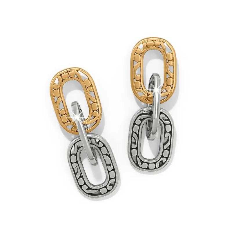 Contempo Linx Duo Post Drop Earrings sold by Brighton