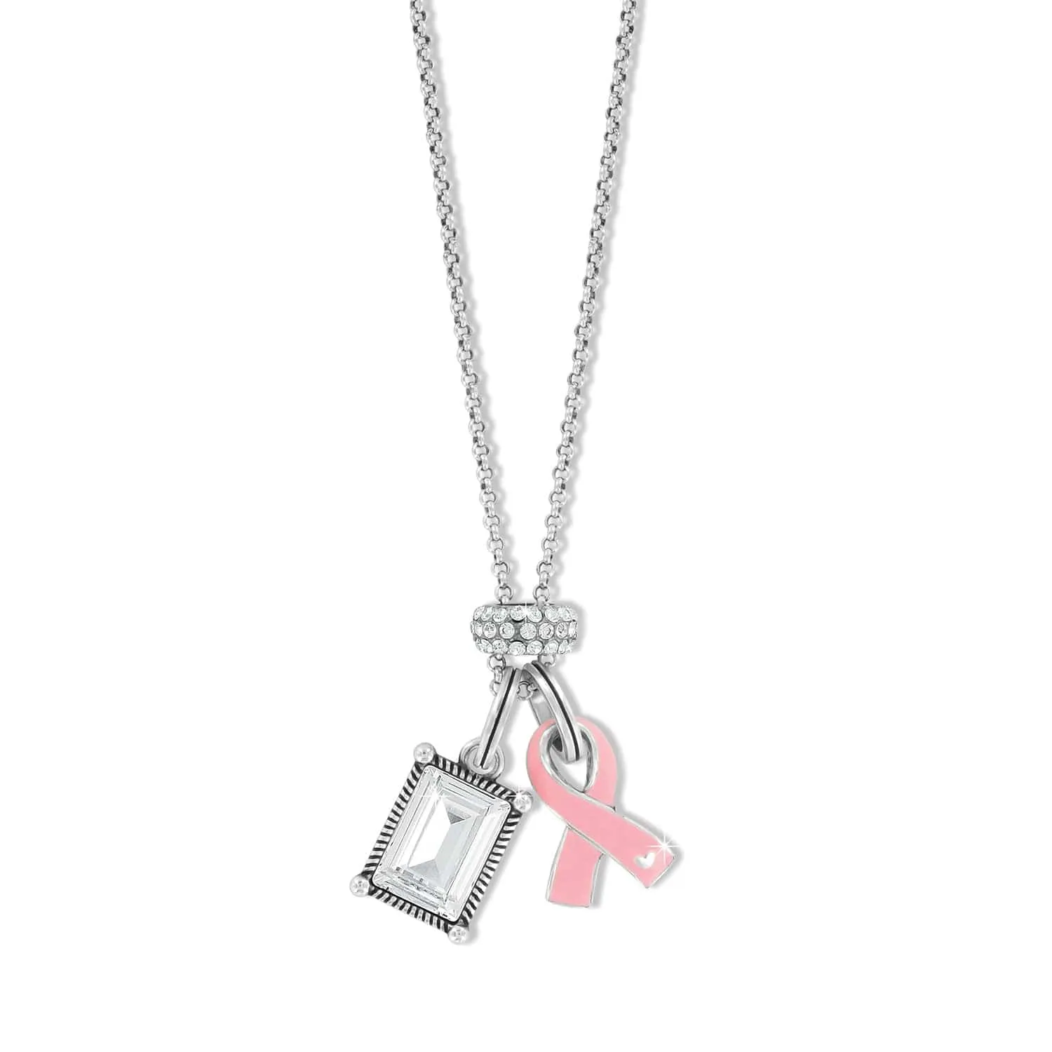 Pink Ribbon Cristela Necklace sold by Brighton