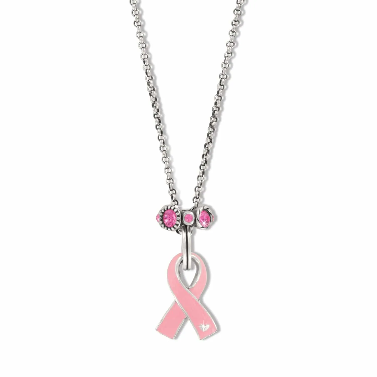Pink Ribbon Halo Necklace sold by Brighton