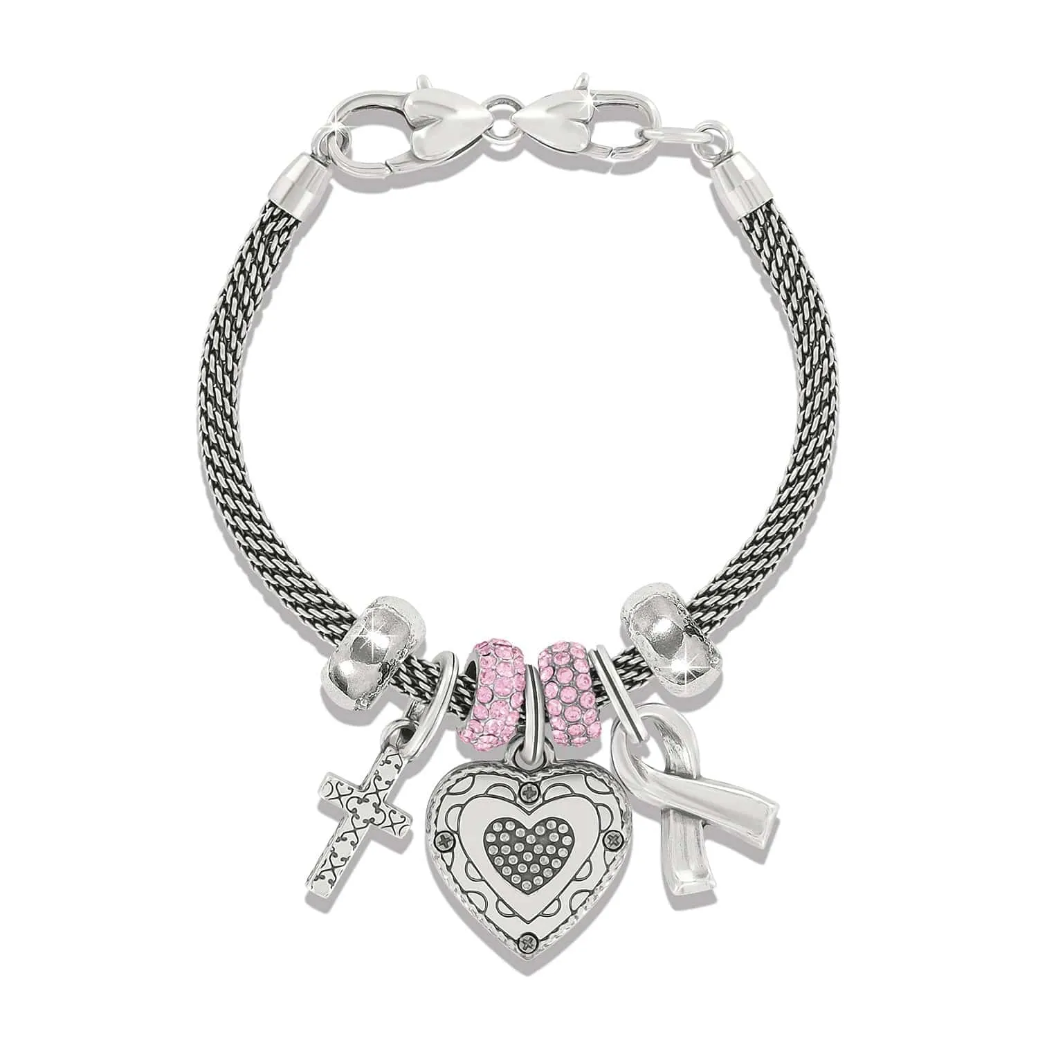Pink Ribbon Memento Cross Bracelet sold by Brighton product image thumbnail 2