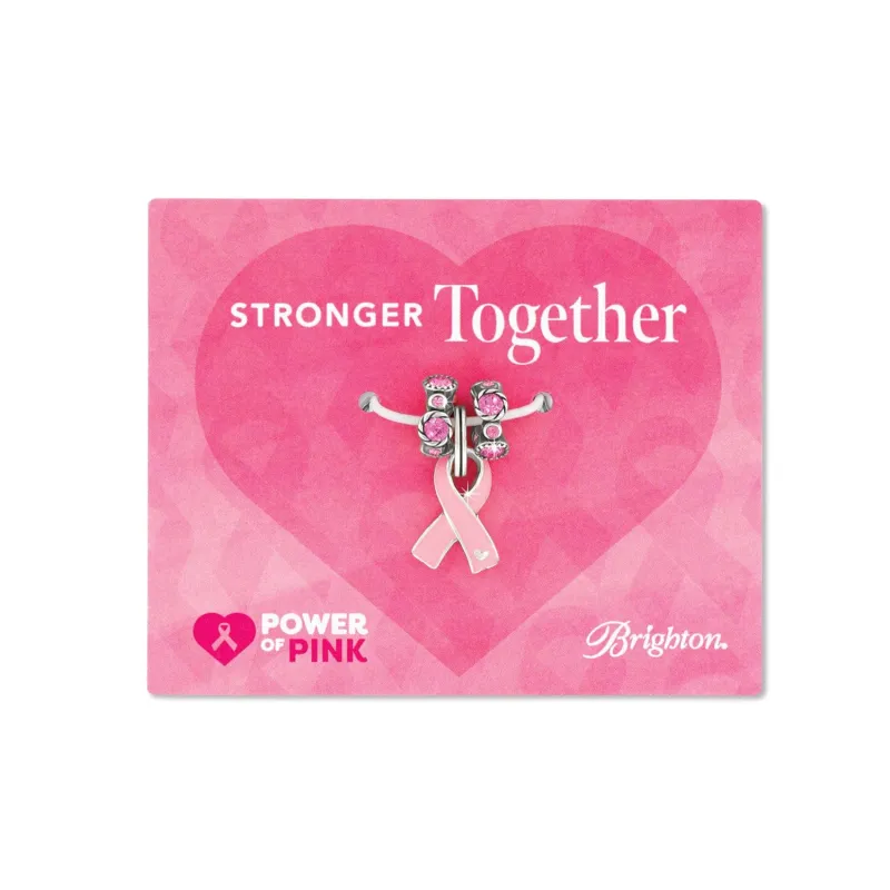 Pink Ribbon Halo Charm Card sold by Brighton