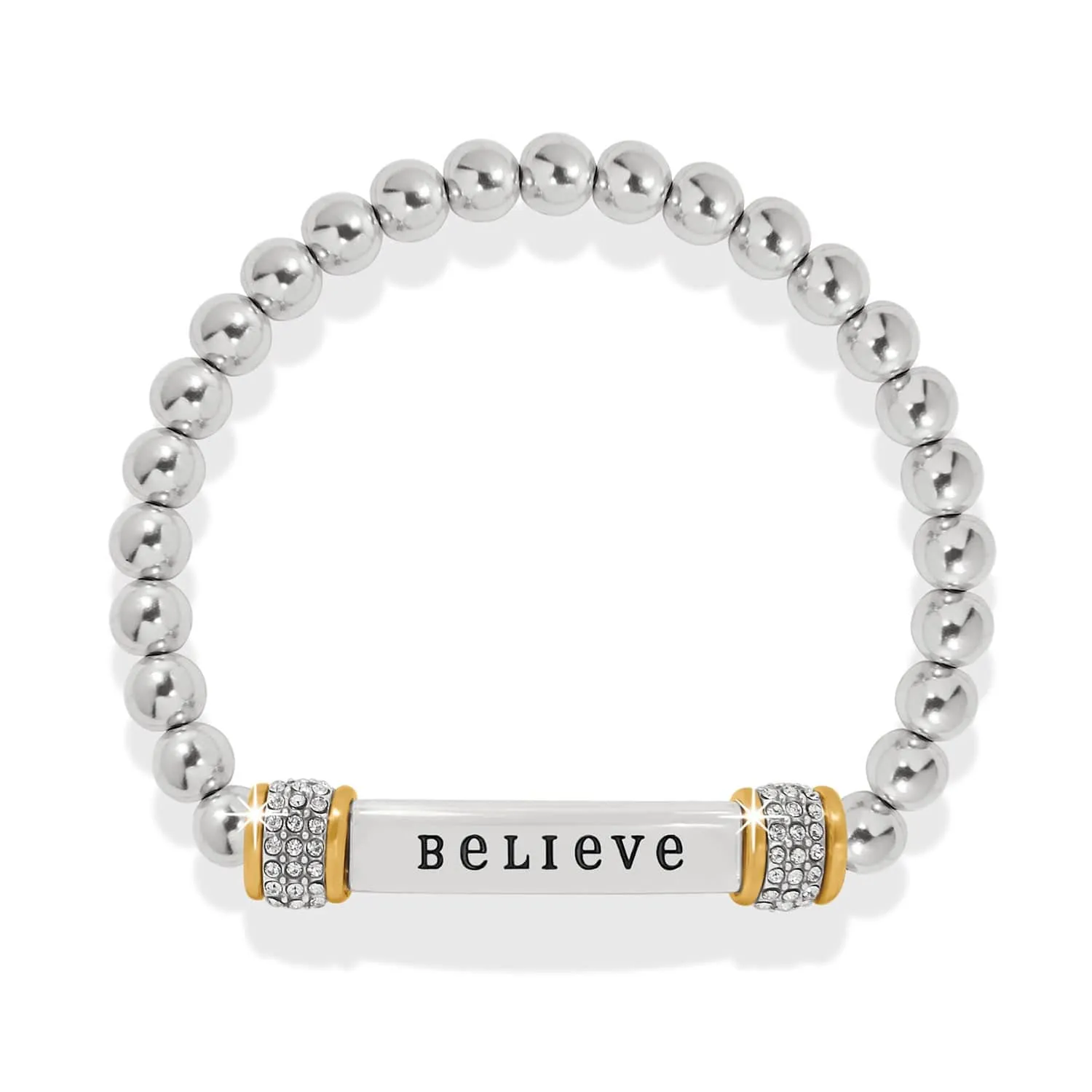 Meridian Believe Two Tone Stretch Bracelet sold by Brighton product image thumbnail 2