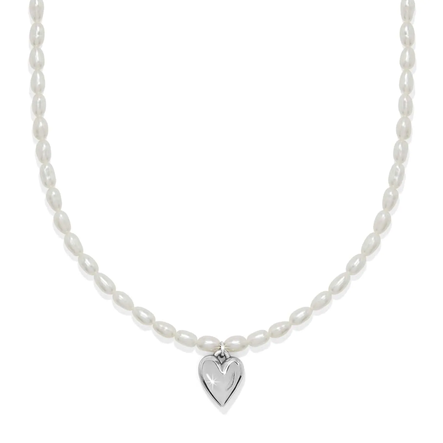 Cascade Embrace Pearl Heart Necklace sold by Brighton product image thumbnail 2