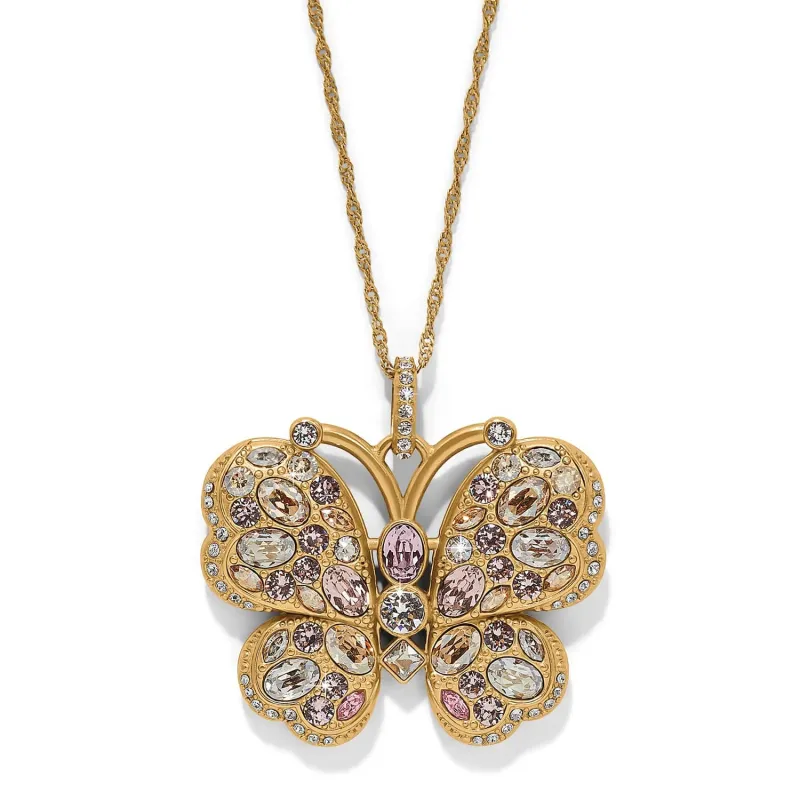 Trust Your Journey Golden Bufferfly Necklace sold by Brighton