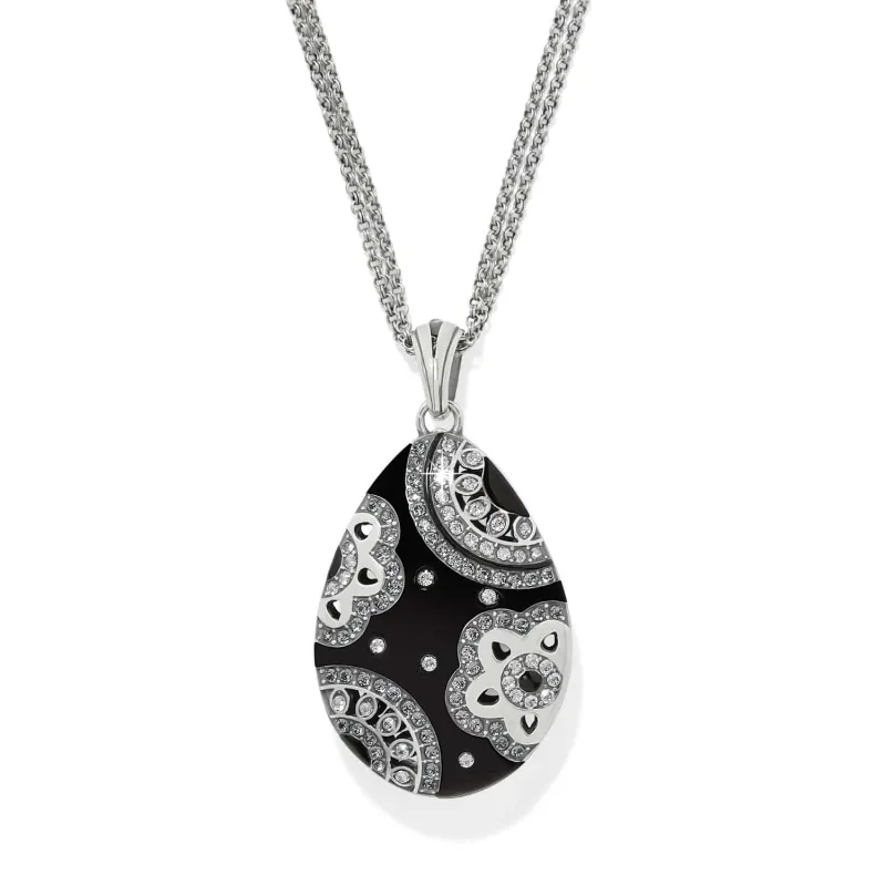 Flora Black Reversible Convertible Necklace sold by Brighton
