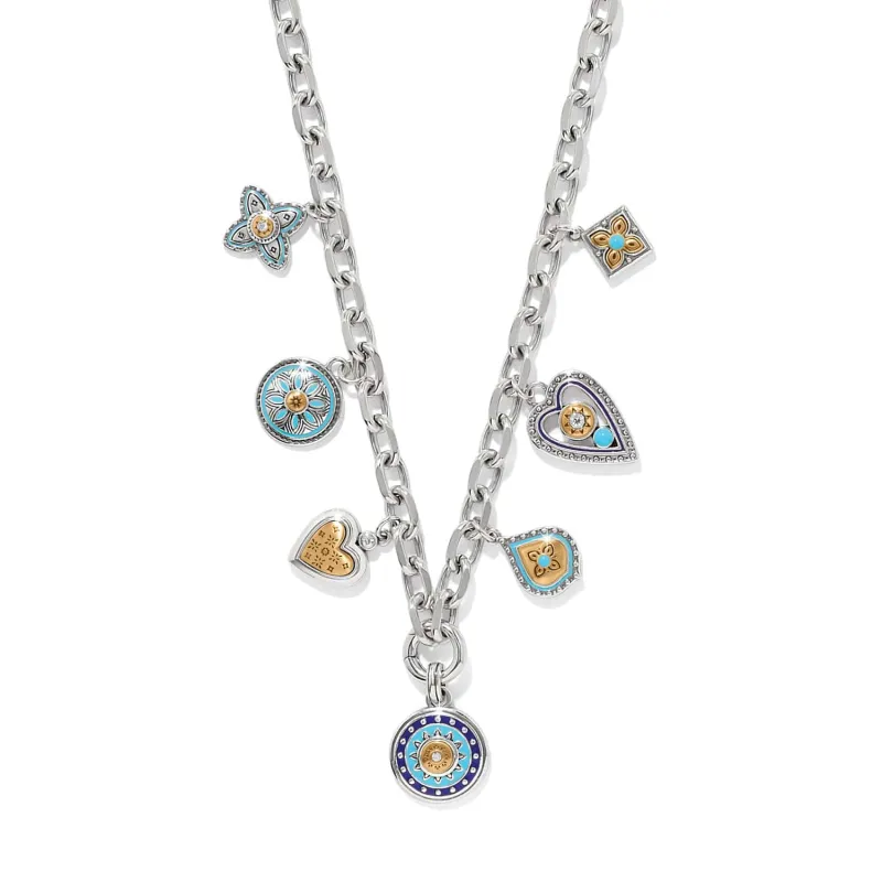 Mosaic Cerrillos Charm Necklace sold by Brighton