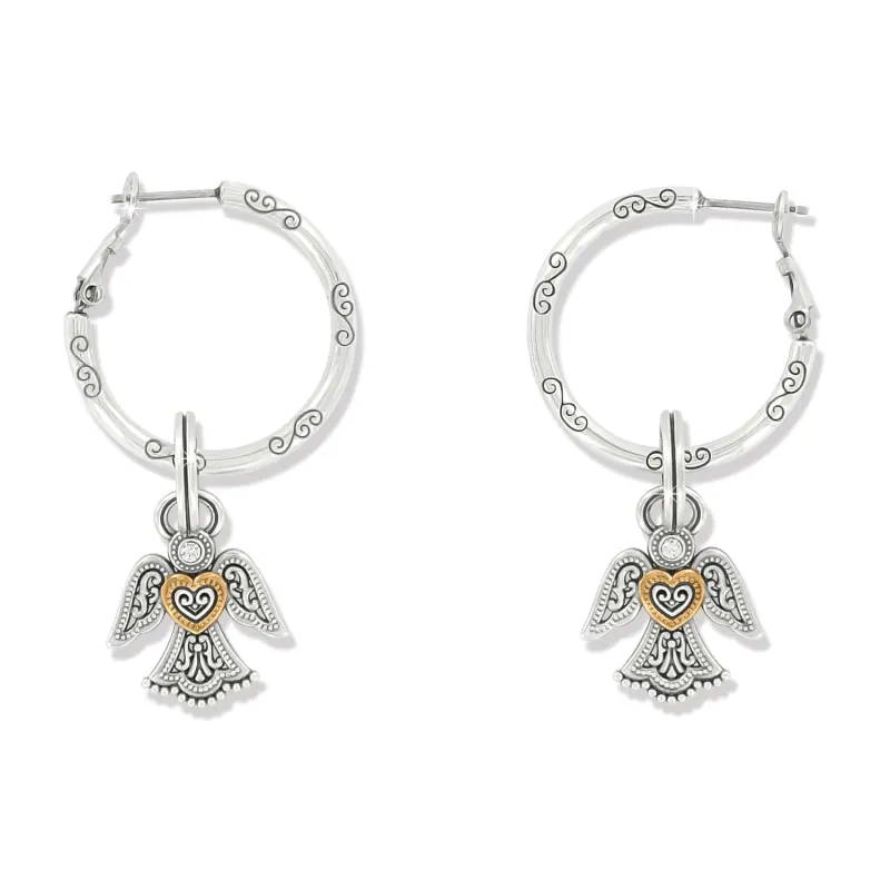 Loving Angel Charm Earrings sold by Brighton