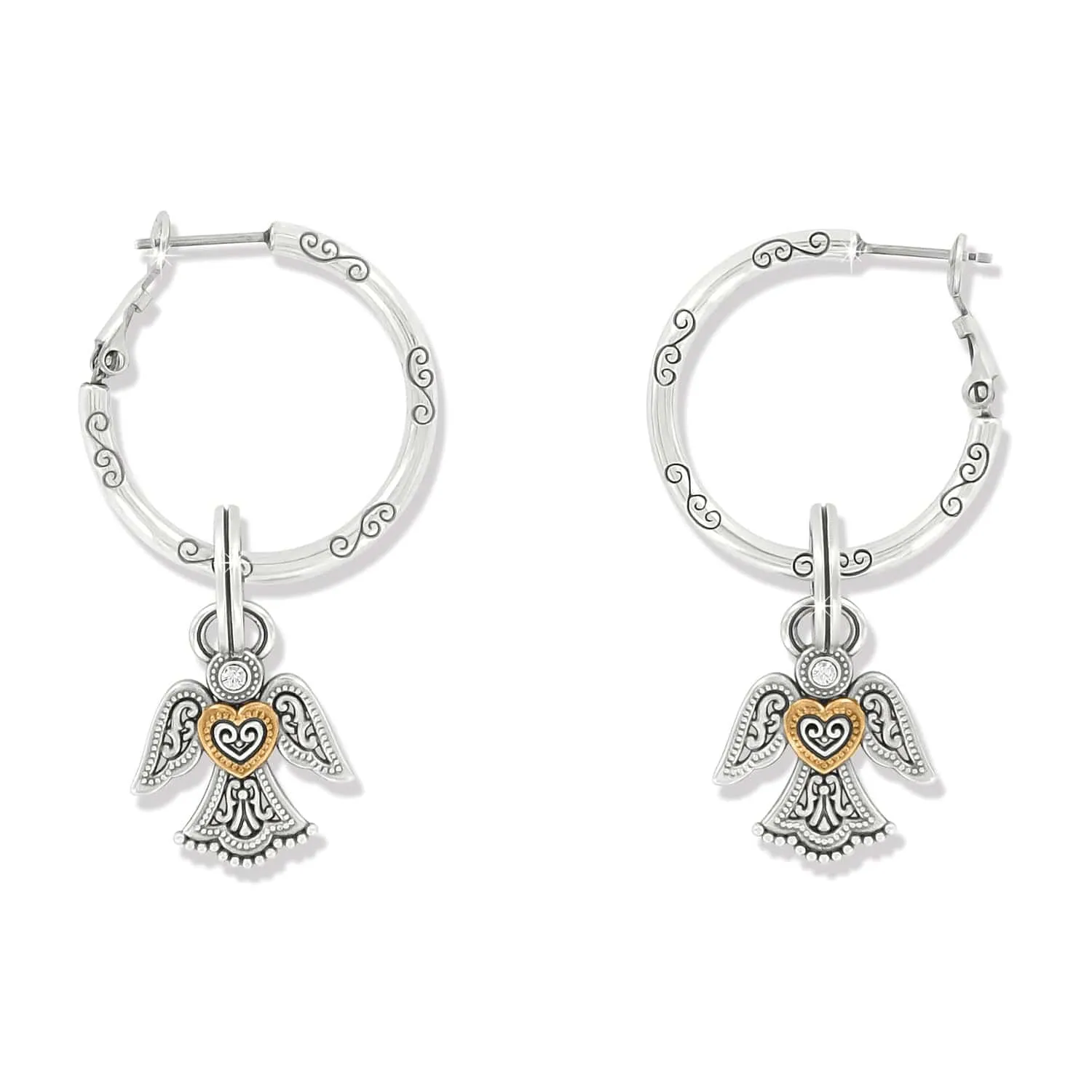 Loving Angel Charm Earrings sold by Brighton