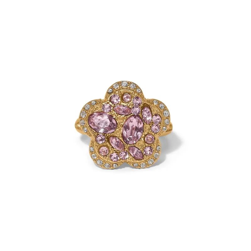 Trust Your Journey Golden Flower Ring sold by Brighton