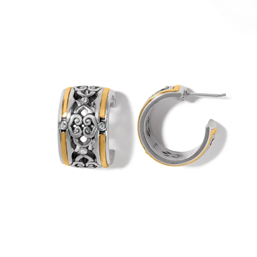 Intrigue Soiree Two Tone Hoop Earrings sold by Brighton product image thumbnail 4
