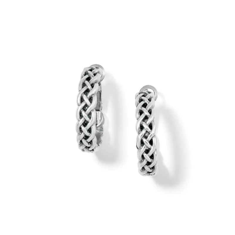 Interlok Braid Small Hoop Earrings sold by Brighton