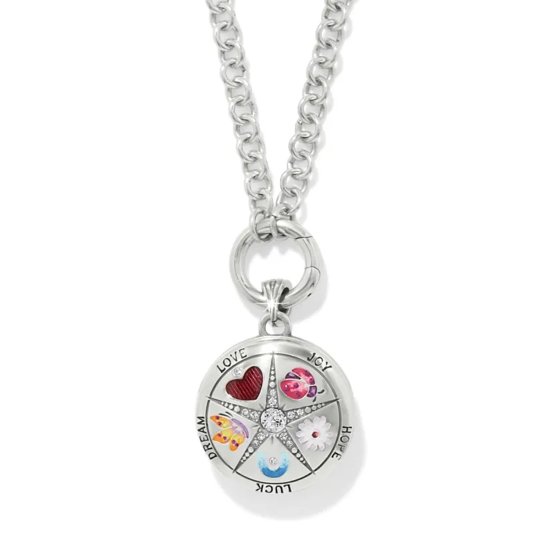 Reverie Emblem Locket Necklace sold by Brighton