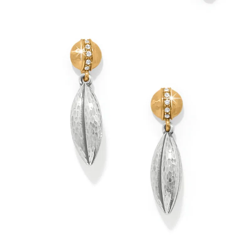 Meridian Orbit Bead Two Tone Post Drop Earrings sold by Brighton