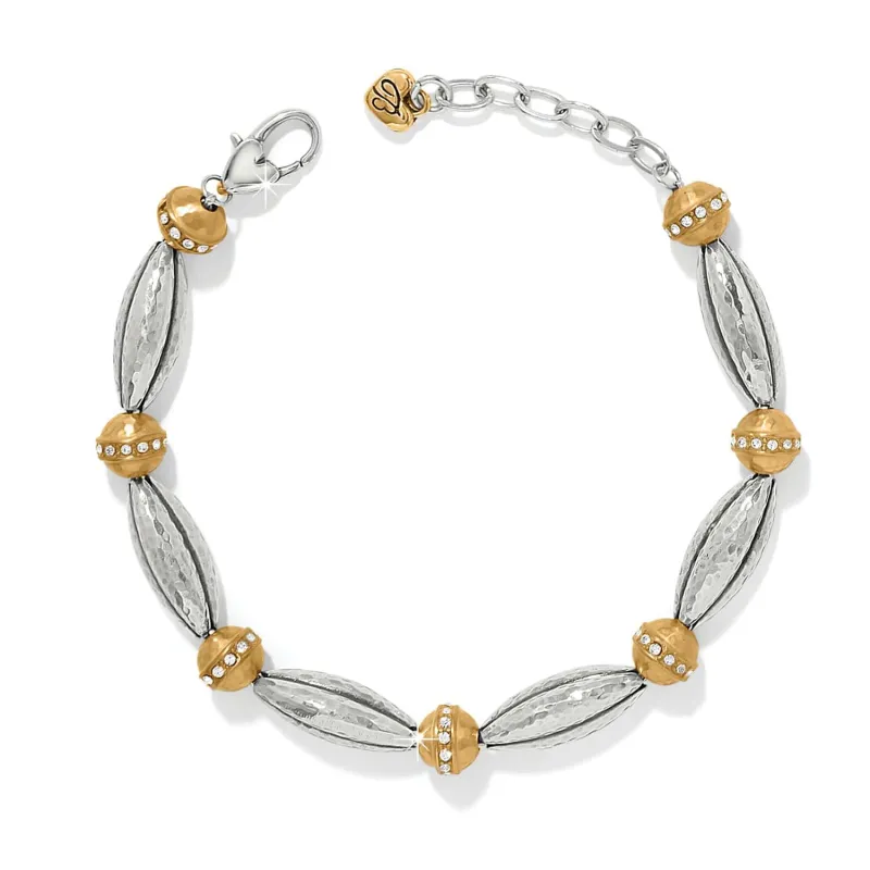 Meridian Orbit Bead Two Tone Bracelet made by Brighton