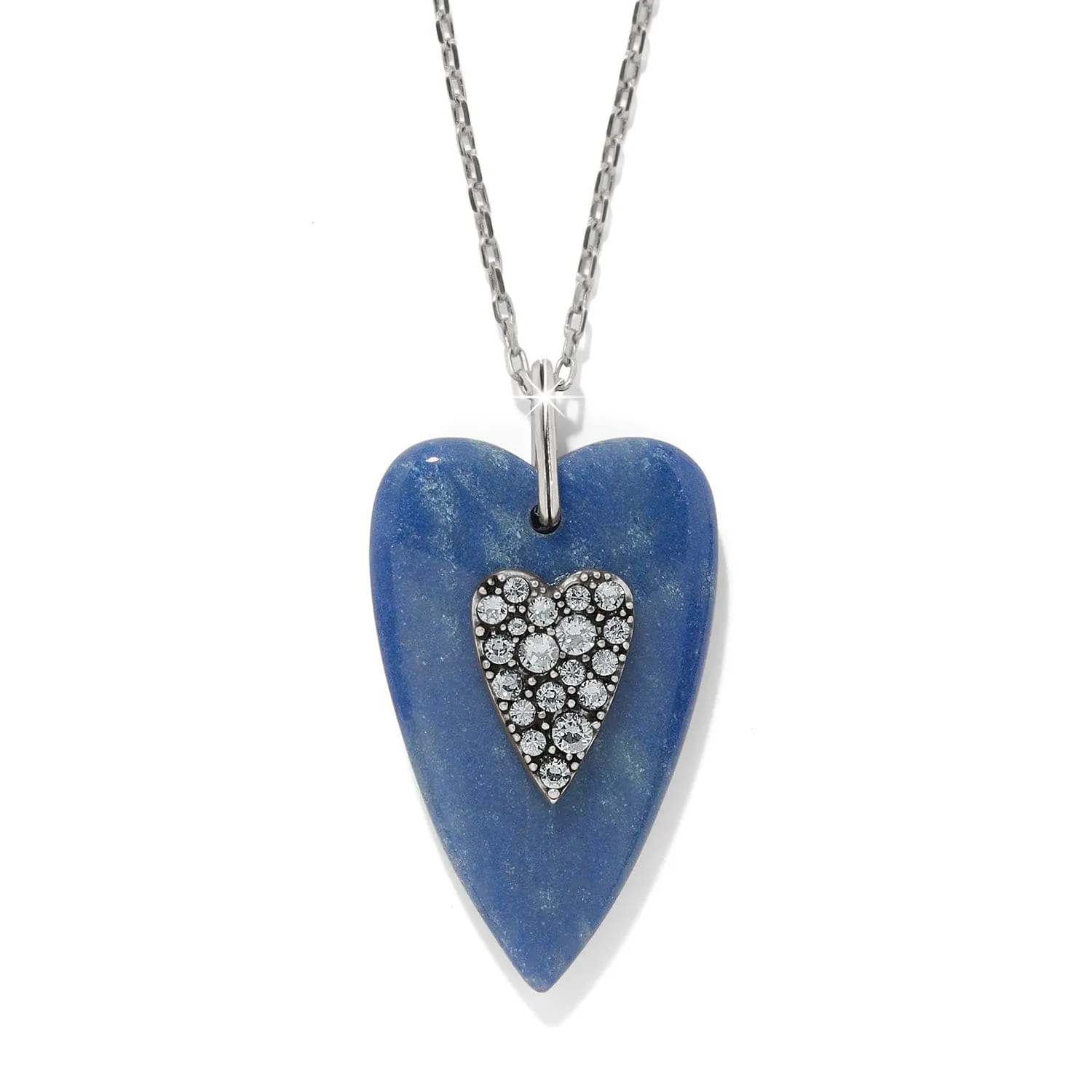 Love Messages B You Blue Quartz Necklace sold by Brighton