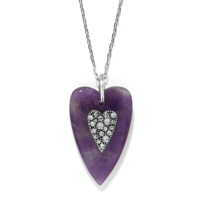 Love Messages B You Amethyst Necklace sold by Brighton