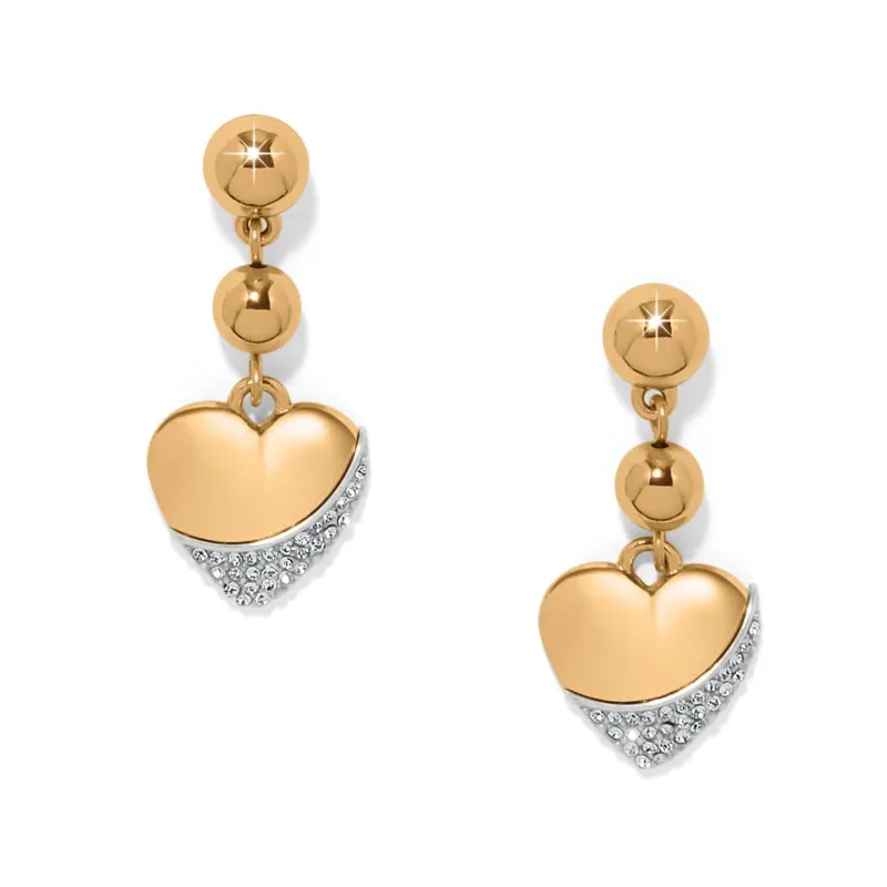 Meridian Petite Heart Wave Post Earrings sold by Brighton
