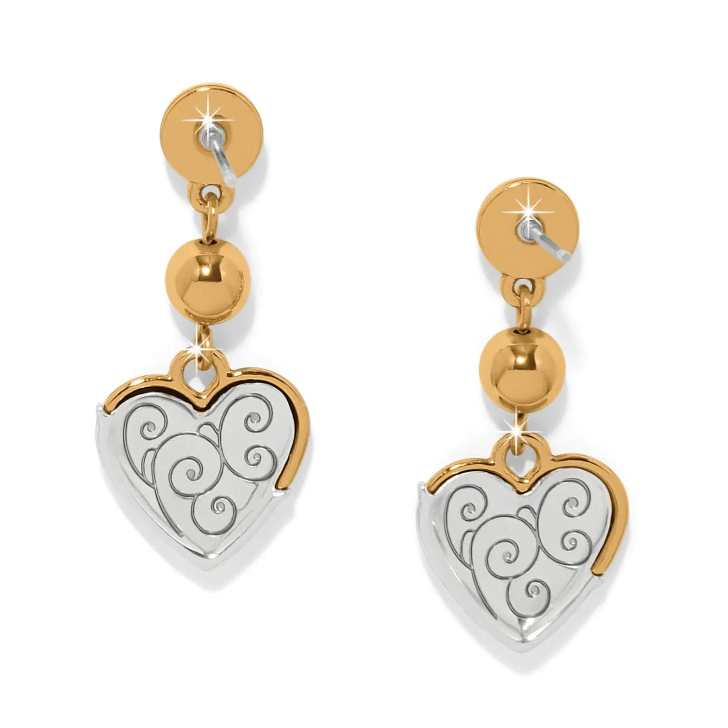 Meridian Petite Heart Wave Post Earrings sold by Brighton product image thumbnail 2