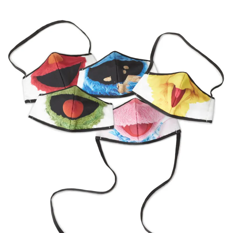 Sesame Street All Characters Adult Face Mask (5 pack) sold by Brighton
