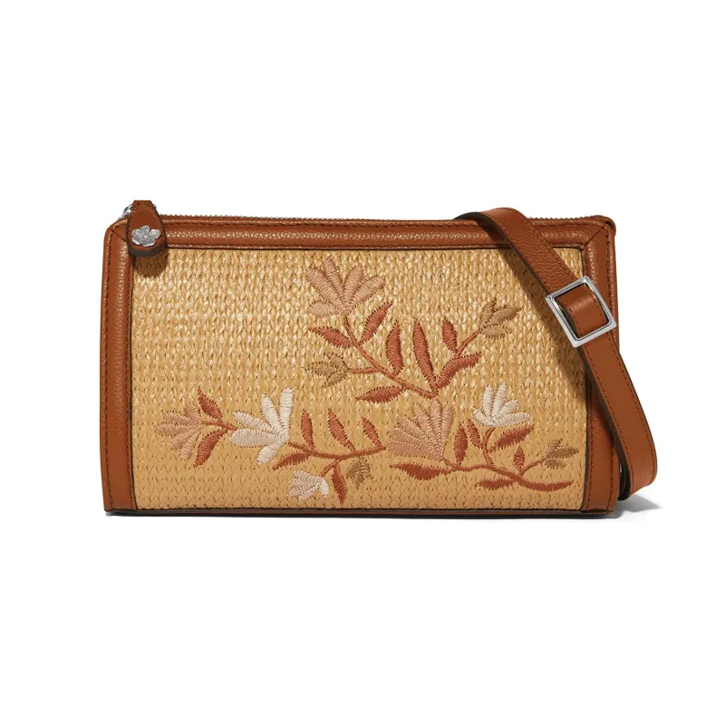 Everbloom Straw Cross Body Bag sold by Brighton