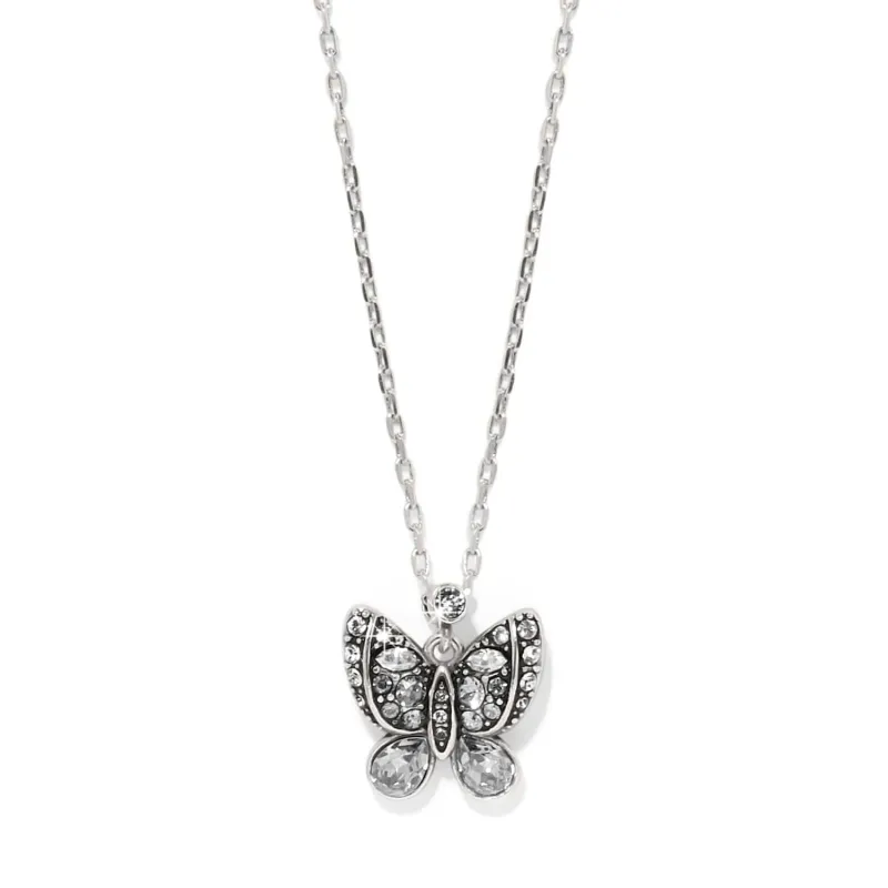 Trust Your Journey Petite Butterfly Necklace made by Brighton