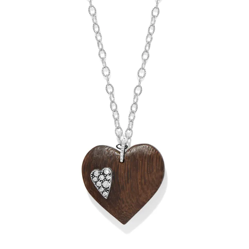 Love Message B Love Wood Necklace made by Brighton