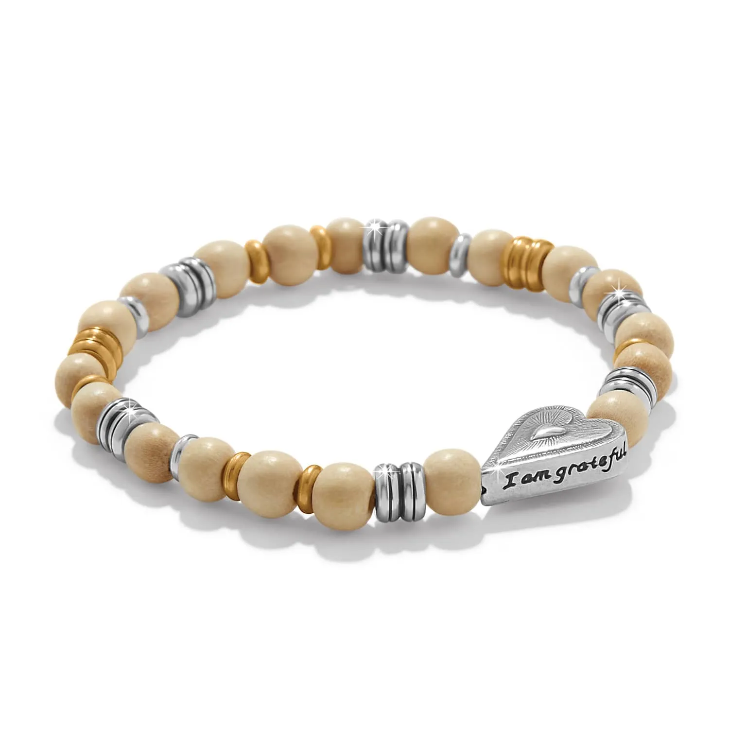 Love Messages I Am Grateful Stretch Bracelet sold by Brighton product image thumbnail 2