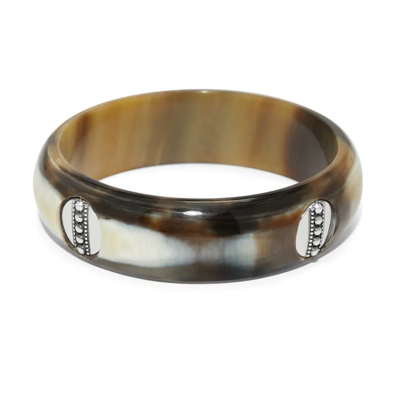 Pretty Tough Geo Horn Bangle made by Brighton