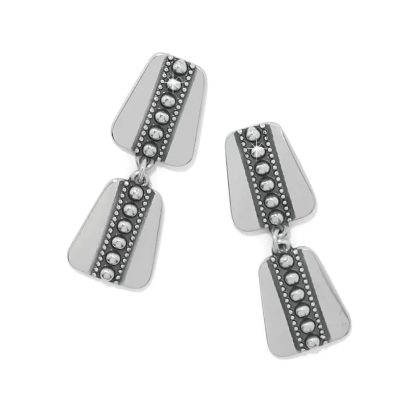 Pretty Tough Geo Post Drop Earrings made by Brighton