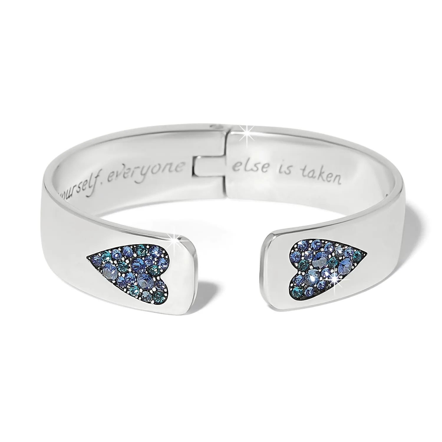 B You Blue Hinged Bangle sold by Brighton