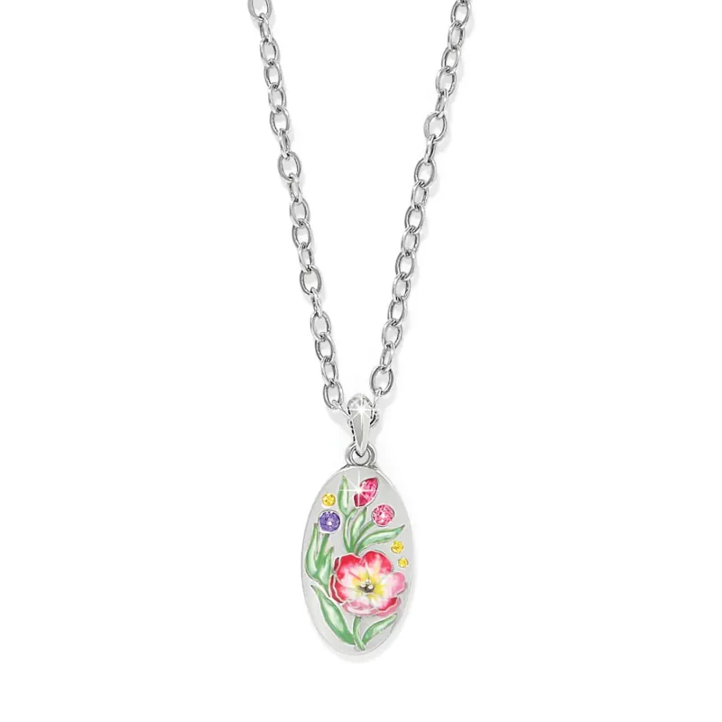 La Tulipe Flower Short Necklace made by Brighton