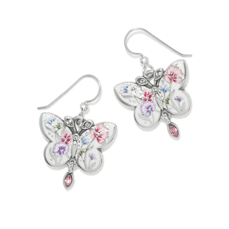 La Tulipe Butterfly French Wire Earrings made by Brighton