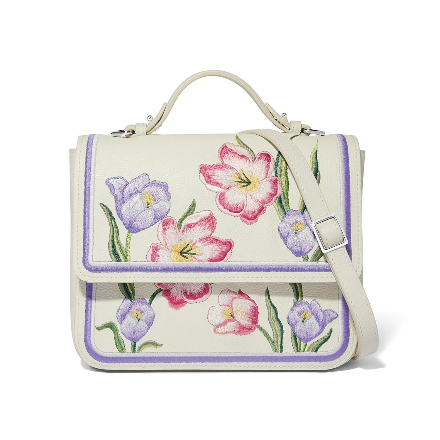 La Tulipe Violetta Flap Bag sold by Brighton