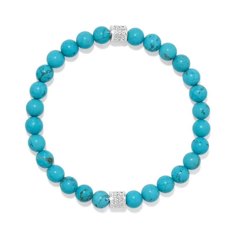 Meridian Petite Turquoise Stretch Bracelet made by Brighton