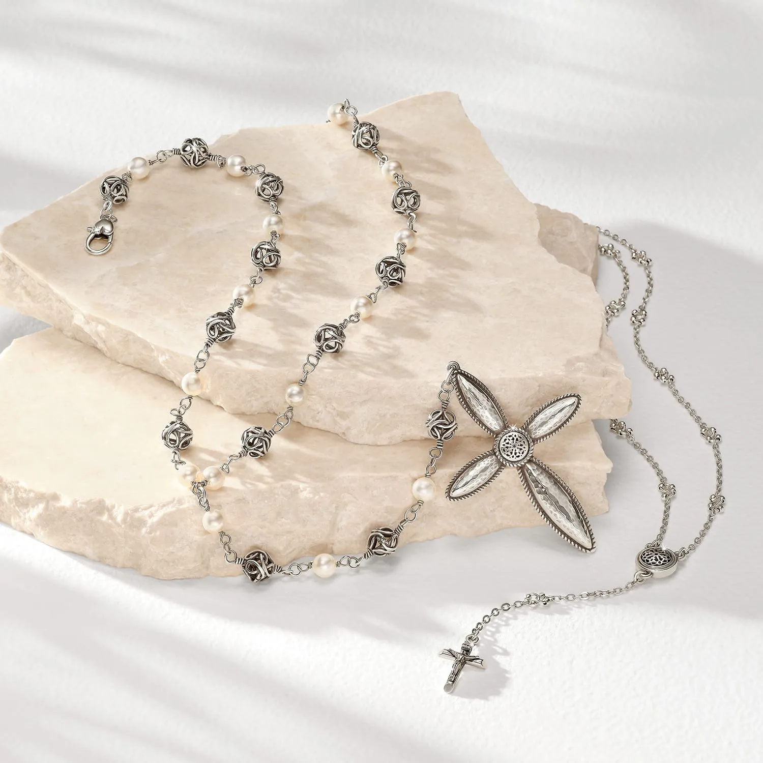 Ferrara Lacrima Rosary Necklace sold by Brighton product image thumbnail 4