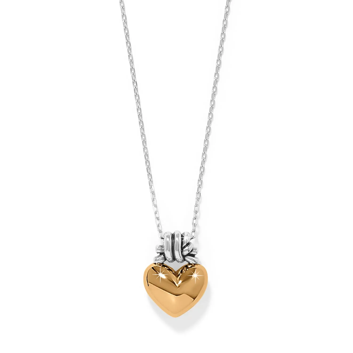 Interlok Love Knot Heart Necklace sold by Brighton