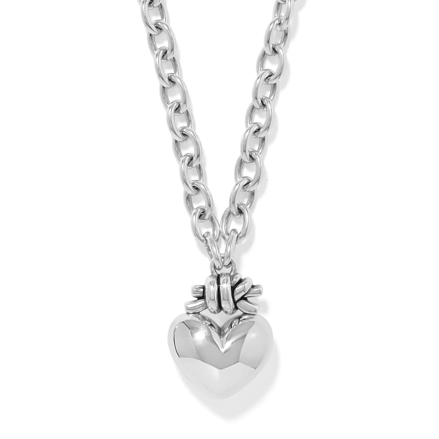 Interlok Love Knot Large Heart Necklace sold by Brighton