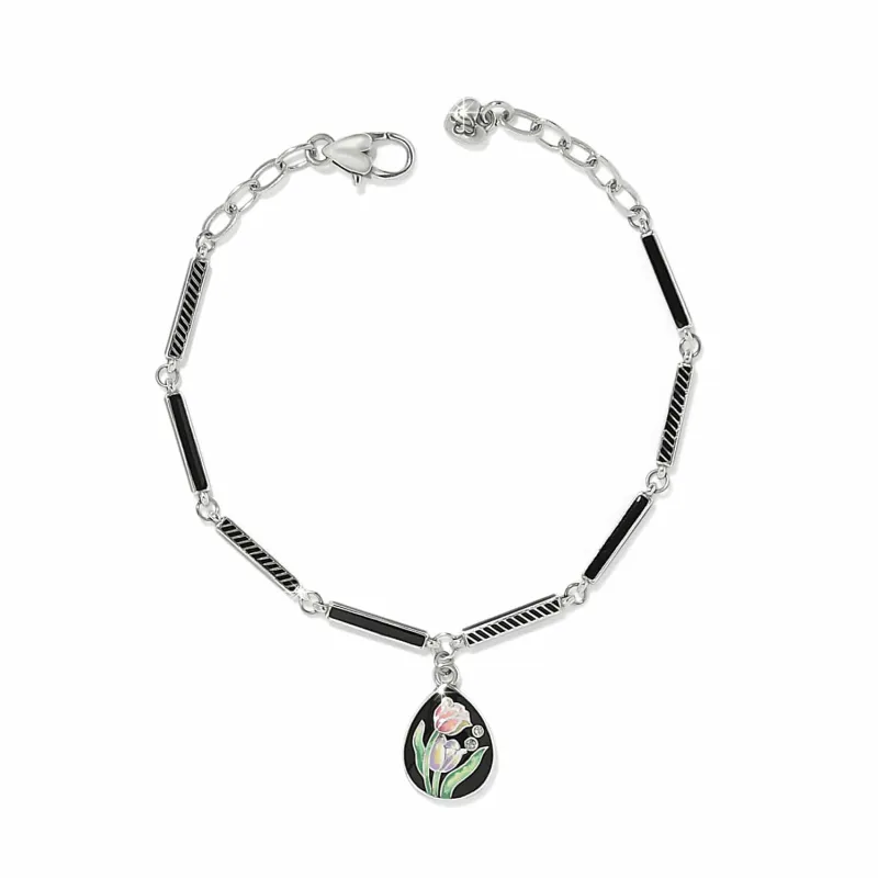 La Tulipe Noir Bracelet made by Brighton
