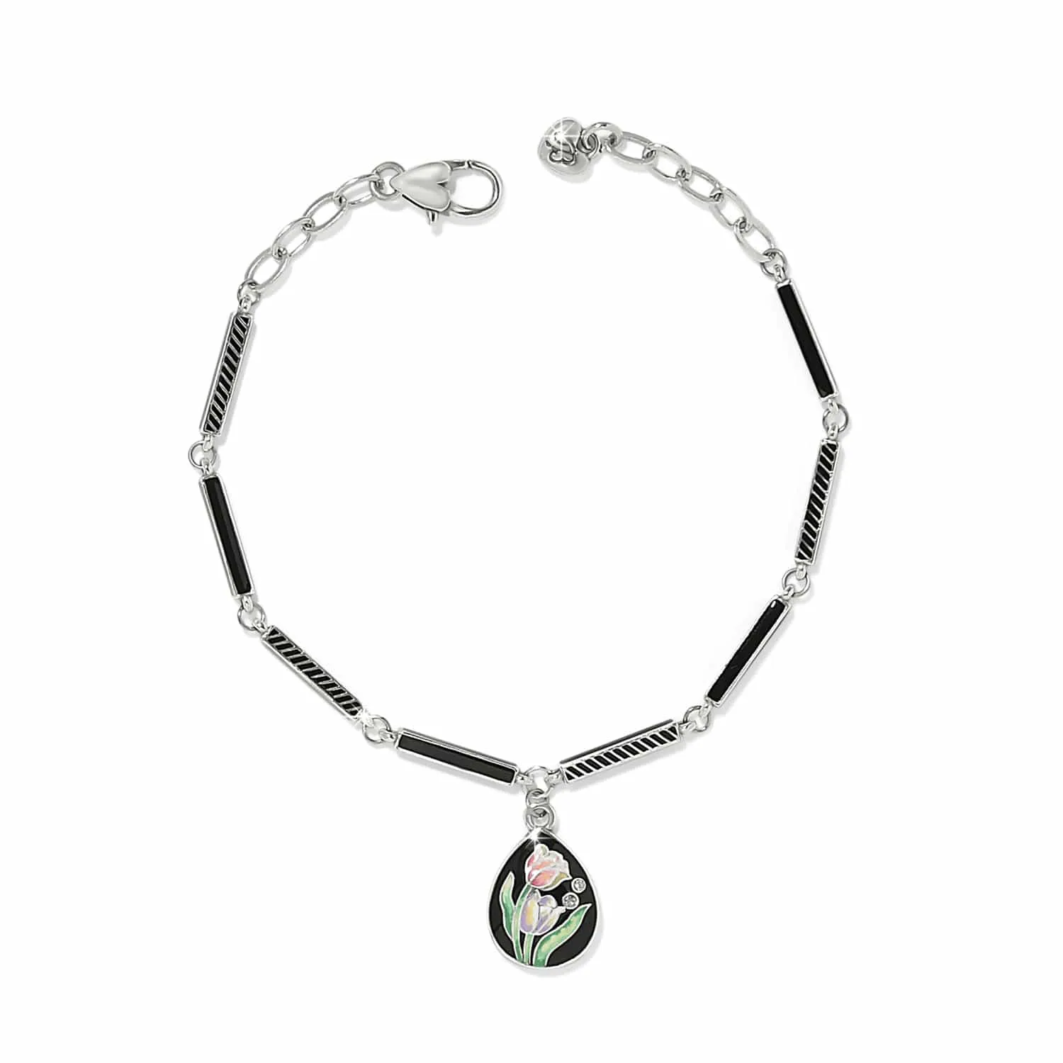 La Tulipe Noir Bracelet sold by Brighton