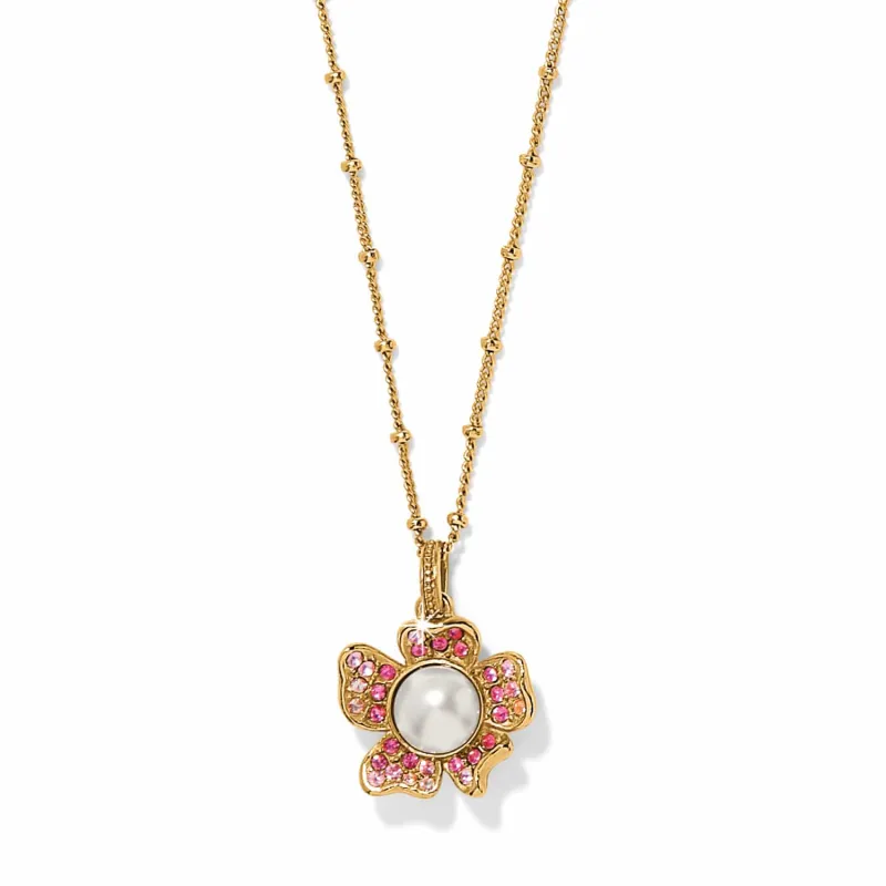 Everbloom Pearl Pink Short Necklace made by Brighton