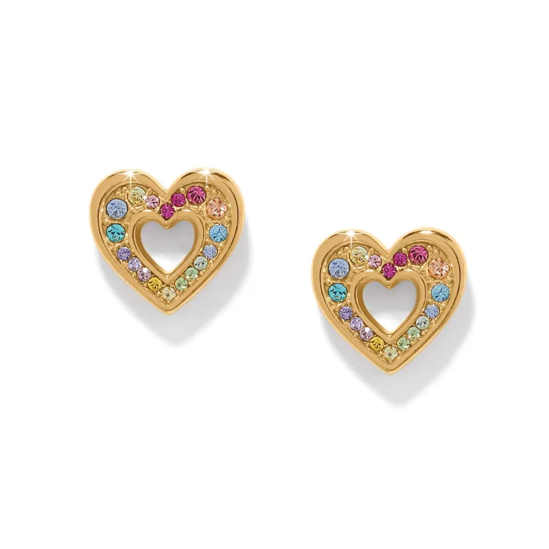 Enchanting Gem Heart Earrings made by Brighton