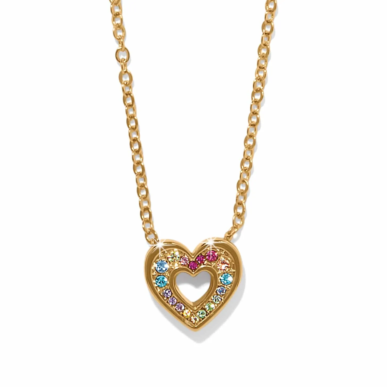 Enchanting Gem Heart Necklace sold by Brighton