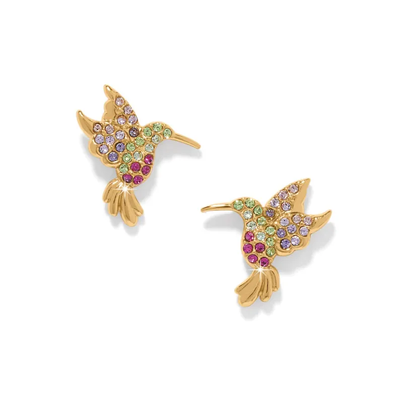 Enchanting Gem Hummingbird Earrings made by Brighton