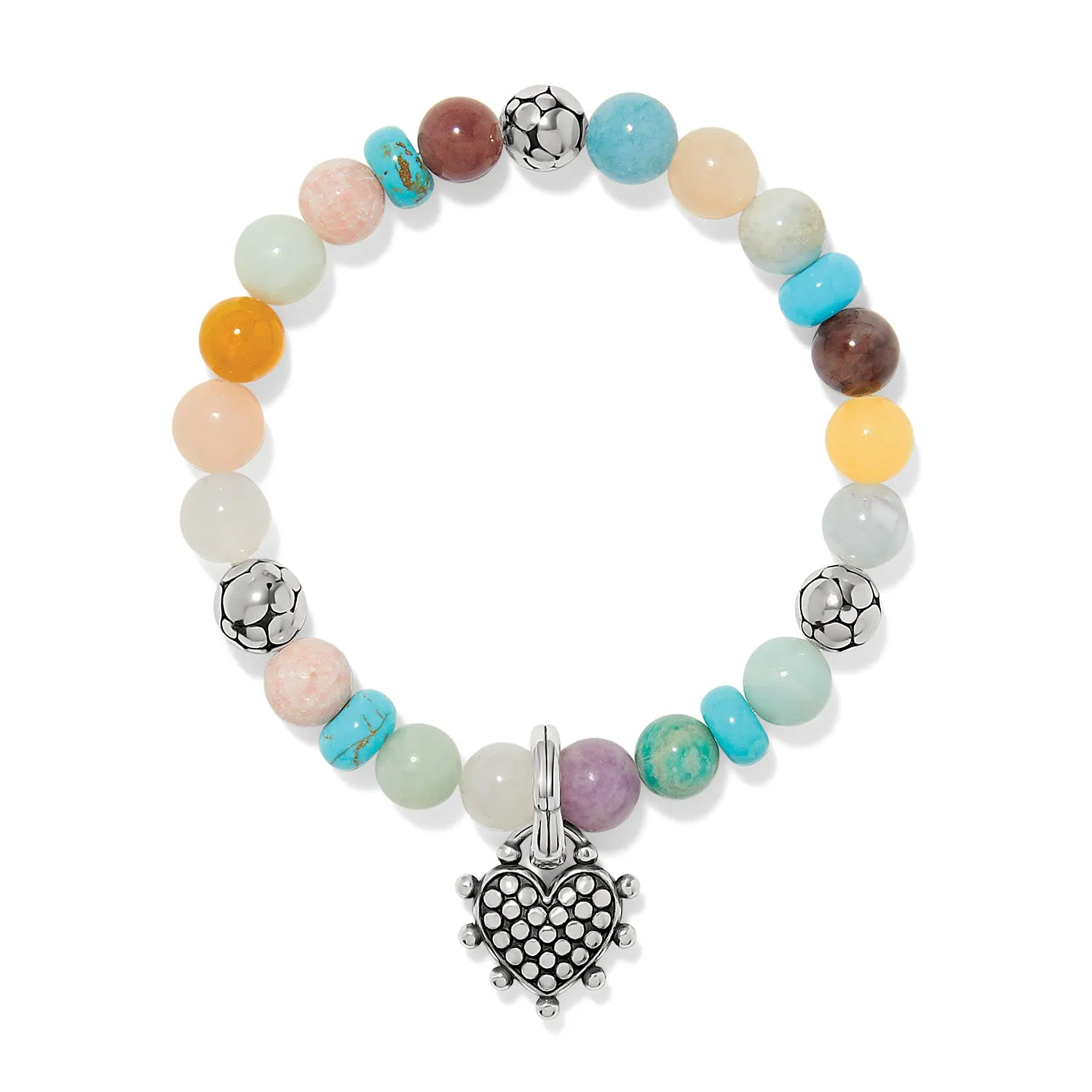 Pebble Sweet Hearts Charm Stretch Bracelet sold by Brighton product image thumbnail 2